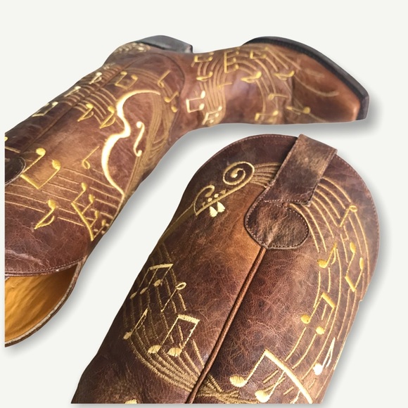 RARE Old Gringo Violina Music Note Cowboy Boots - Picture 11 of 16